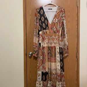 Paisley maxi dress